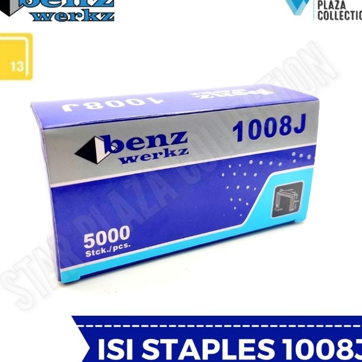 

PROMO FLASH Isi Staples Tembakan Angin Paku Tembak U Merek BENZ WERKZ Refill Mata Air Nailer 18J untuk Pengerjaan Jok Motor Jok Mobil Sofa Funiture Kayu