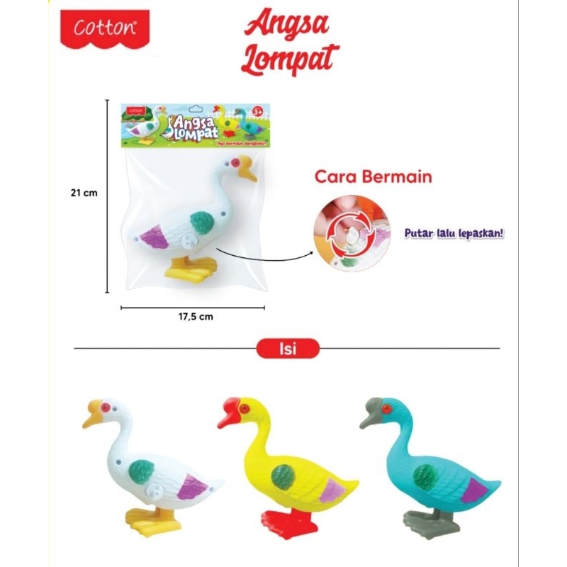 Cotton Angsa Lompat Mainan Edukatif Angsa Lompat