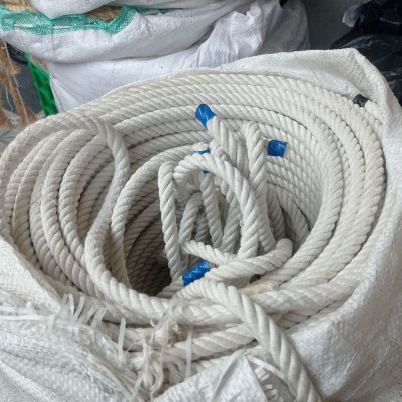 Tali Tambang Kuralon / tambang Katun / Tambang Putih 14 mm