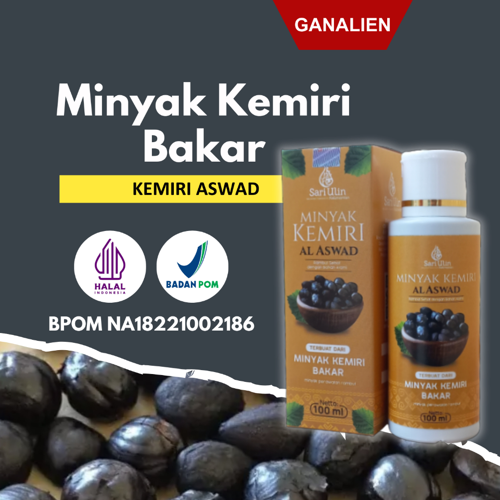 Minyak Kemiri Bakar Original 100% Penumbuh Rambut