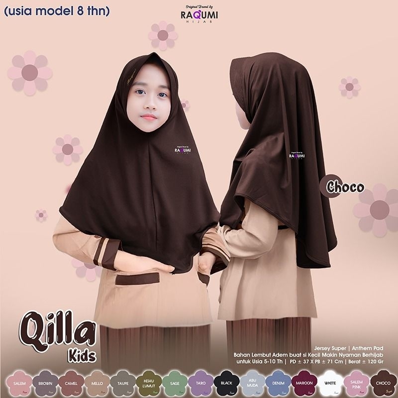 QILLA HIJAB ANAK DAILY CASUAL ORIGINAL RAQUMI