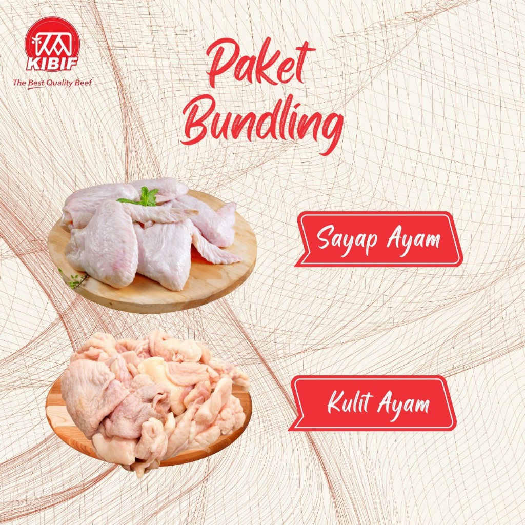 

Paket bundling sayap ayam & kulit ayam