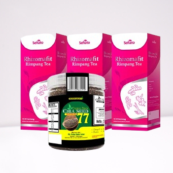 

Rhizoma Tea Rhizomafit + Biji Chia Black Chia Seed 77 PAKET TRIPLE