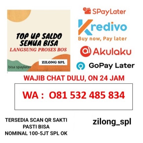 

STIKER LABEL ISI SALDO