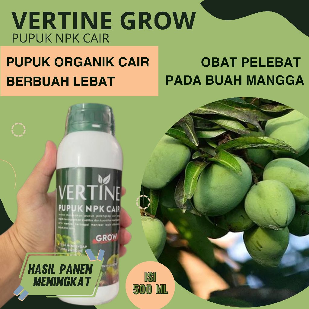 PRROMO OBAT PELEBAT BUAH MANGGA - VERTINE Obat Pemacu Pembuahan Buah Mangga - Obat Cair Meningkatkan
