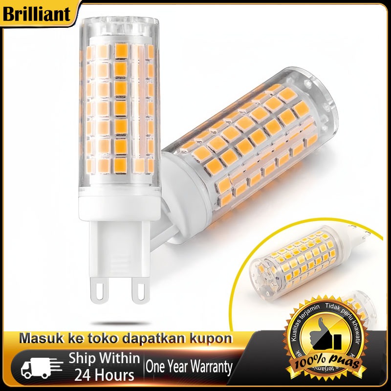 Lampu Bohlam LED Keramik G9 AC 220V 3W Lampu Sorot Kecerahan Tinggi