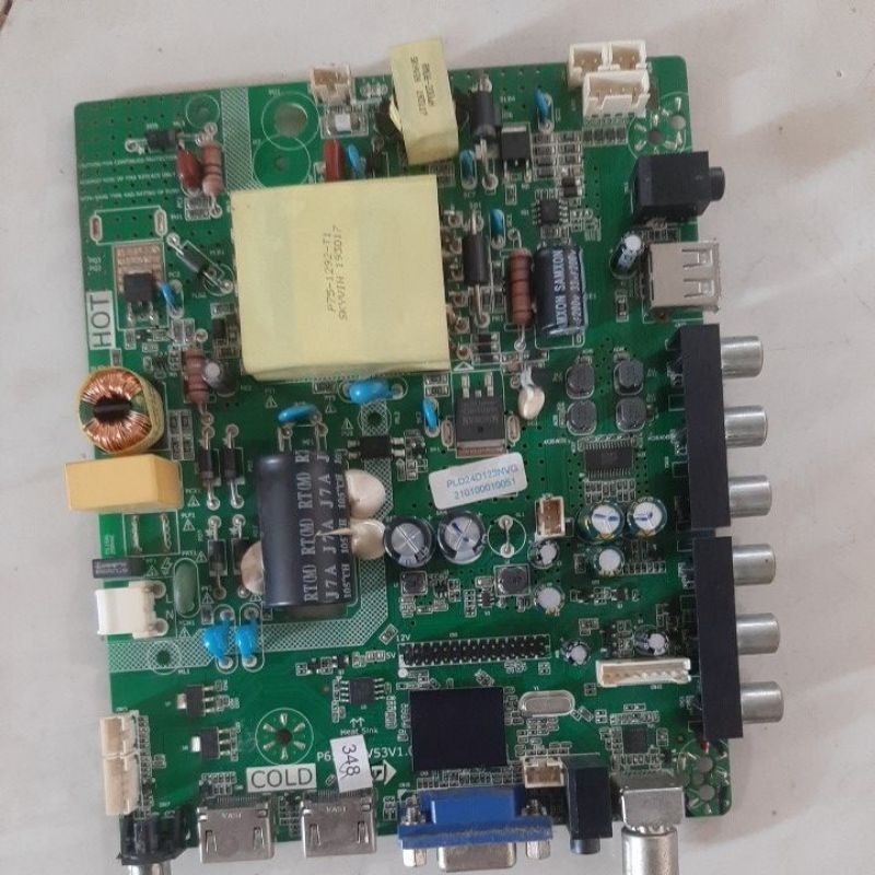 MB MESIN TV POLYTRON PLD24D123 kondisi mati perawan