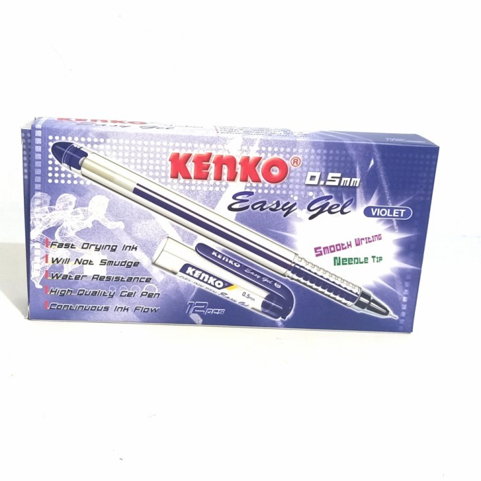 

PULPEN EASY GEL KENKO WARNA VIOLET (PER 12 PCS)