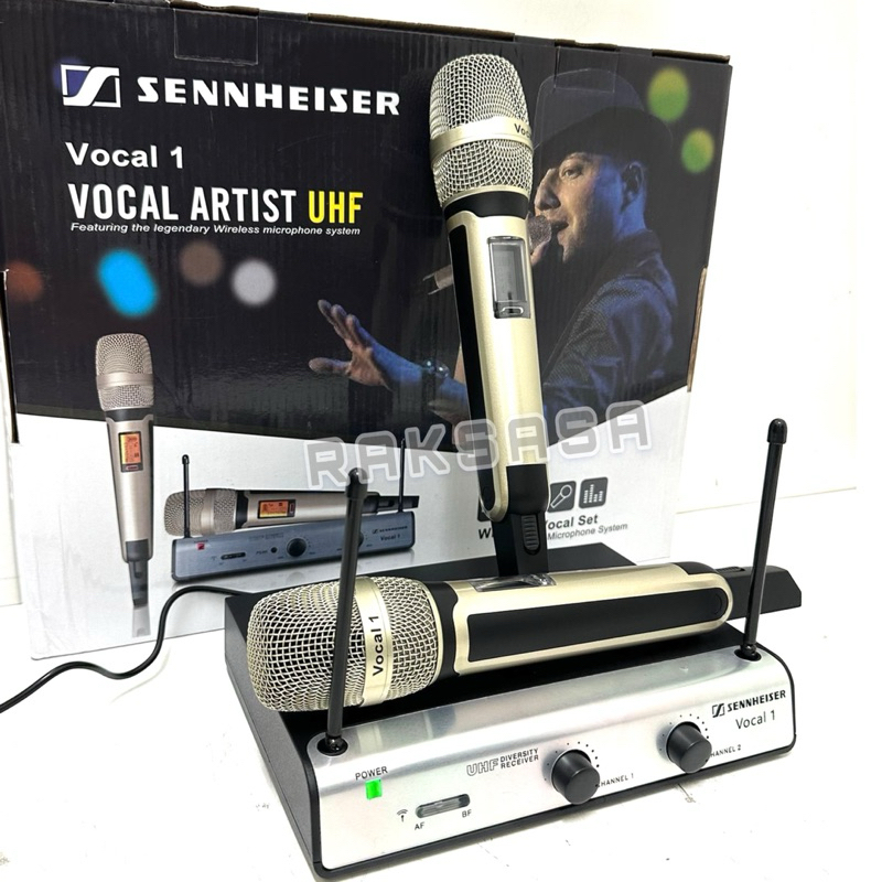 Mic wireless Sennheiser Vocal 1 vocal1 original sennheiser vocal 1 2mic pegang Vokal1