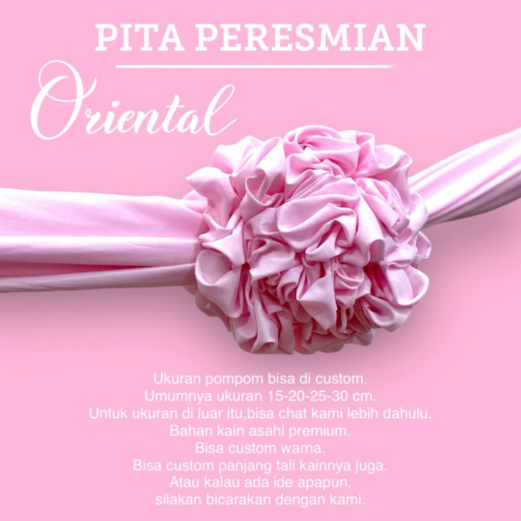 

King Florist - Pita Peresmian Kain Model Oriental Warna Pastel Elegan Termurah
