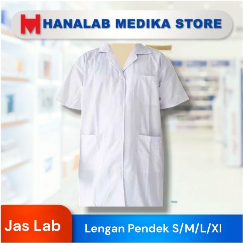 Jas Laboratorium Lengan Pendek