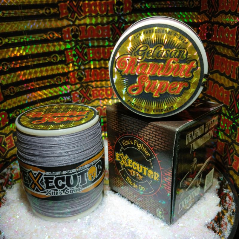 Gelasan RAMBUT SUPER Tipis - Senar Gelasan Layangan Ukuran Kecil 013 & 015  For Profesional Player