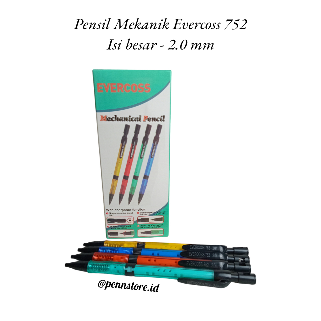 

(pcs) Pensil Mekanik Evercoss 752 Isi Besar - 2.0 mm