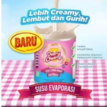 

Susu Evaporasi Dairy champ 390gr
