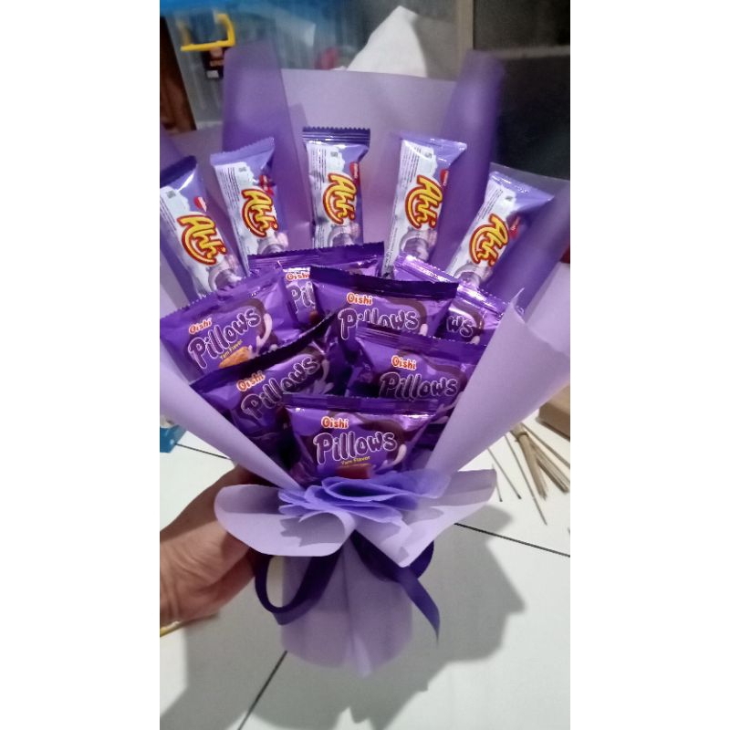

BUKET MAKANAN LUCU BISA REQUEST WARNA DAN SELERA