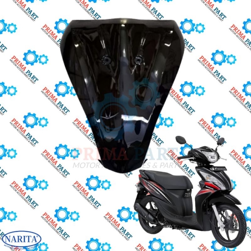 TAMENG PANEL BODY DEPAN SPACY KARBU SPACY FI  2011 2018 HITAM GLOSSY