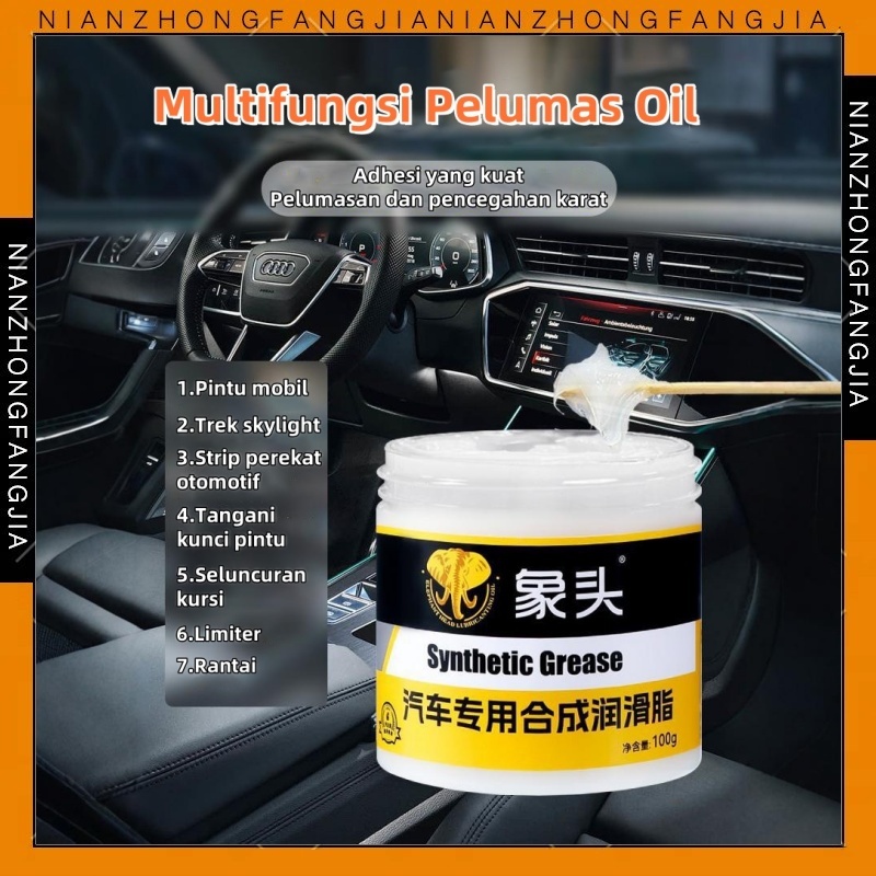 100g Gemuk Pelumas Mobil /Synthetic Grease Multifungsi Pelumas Oil Cairan Kaca Seret Mobil Universal