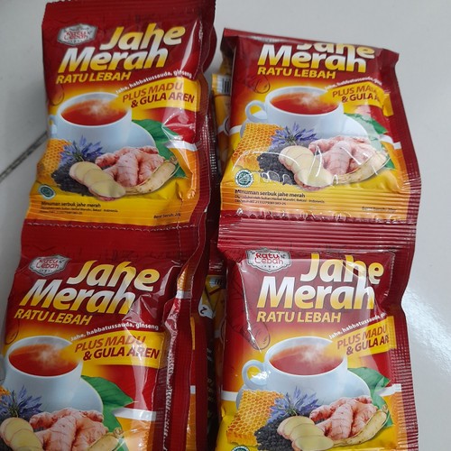 

Jahe Merah Ratu Lebah Super Plus Madu dan Gula Aren 1 renceng