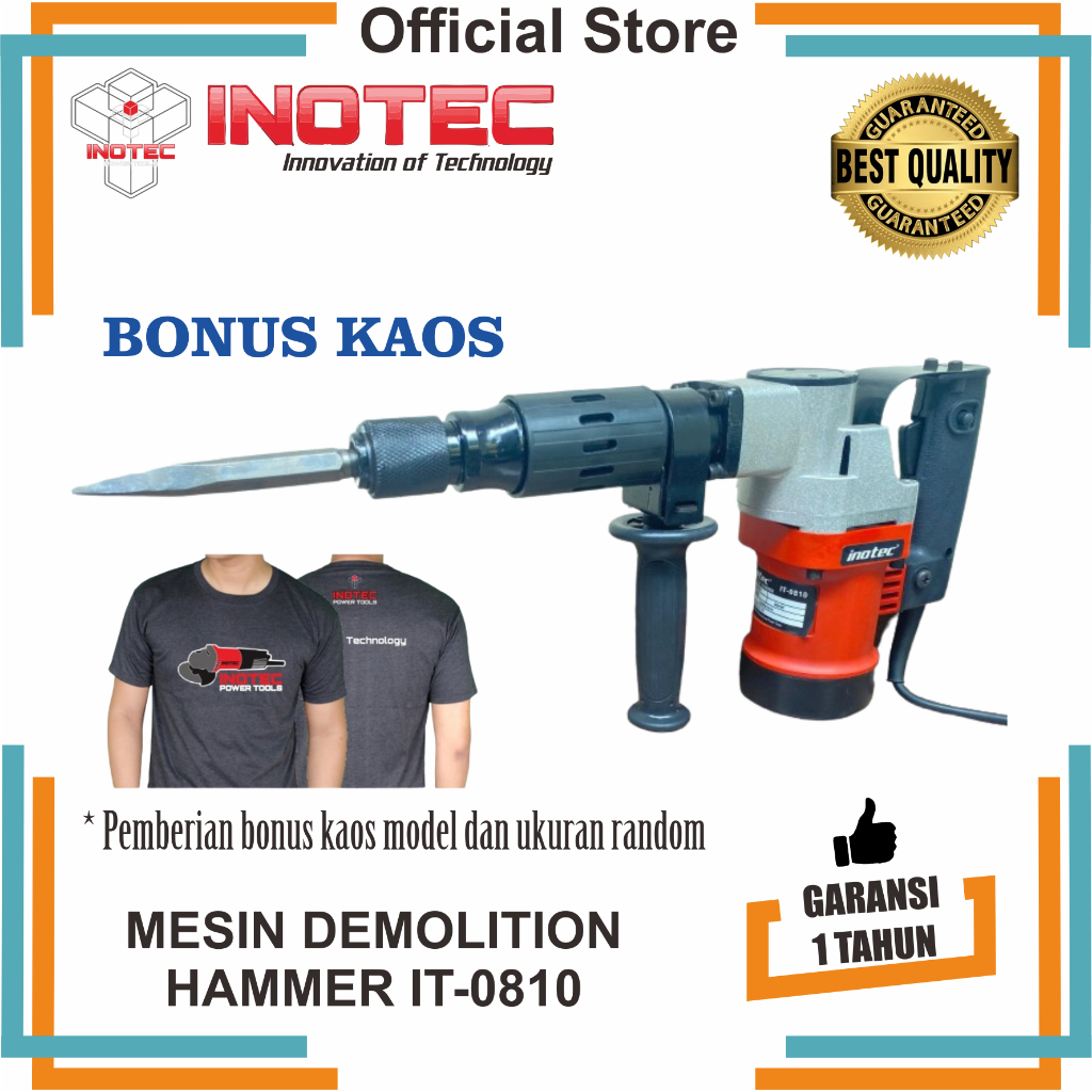 INOTEC MESIN JACK HAMMER DEMOLITION IT-0810
