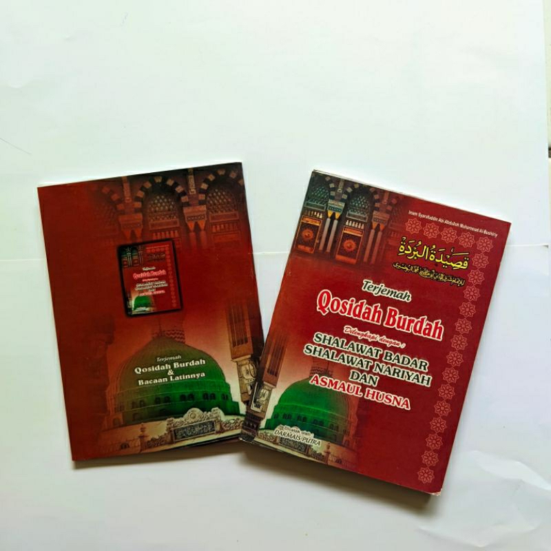 Buku / Kitab Qasidah Burdah Edisi Arab & Terjemahan Ukuran 20x14