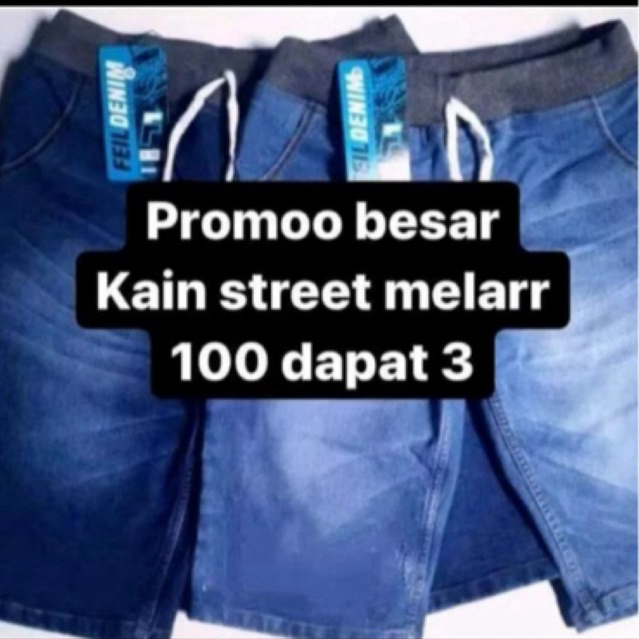 PROMO 100 DAPAT 3 CELANA PENDEK JEANS PRIA COWOK MURAH