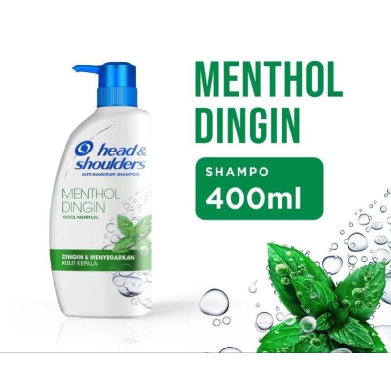 Shampo Head And Shoulders Mentol Dingin Anti Ketombe 400ml