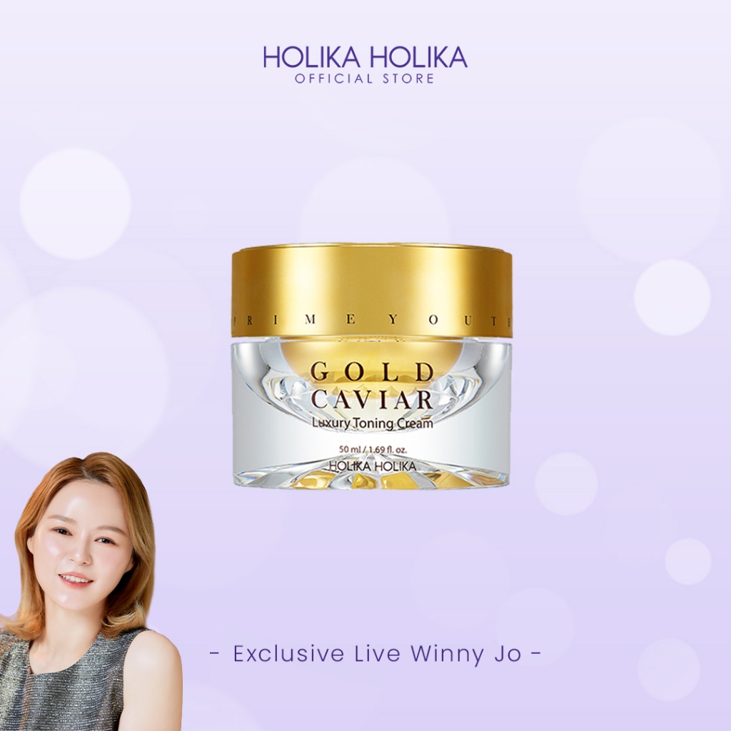 [Exclusive Live Winny Jo] Holika Holika Prime Youth Gold Caviar Luxury Toning Cream