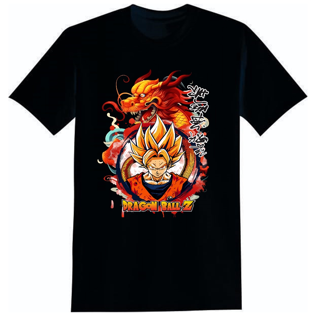 ATASAN KAOS OBLONG COWOK DEWASA LENGAN PENDEK MOTIF DRAGON BALL Z KEREN KEKINIAN UKURAN S-XXL-DTF-12
