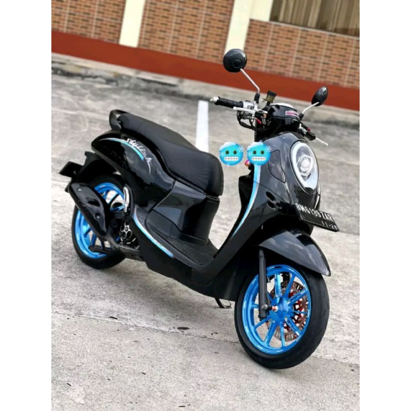 STRIPING TRANSPARAN STICKER SCOOPY 2021-2023 CUSTOM STYLISH TERBARU CUSTOM SCOOPY