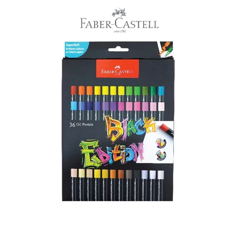 

Oil Pastel Black Edition Faber Castell Crayon Minyak Black Edition 12 / 24 / 36 Warna