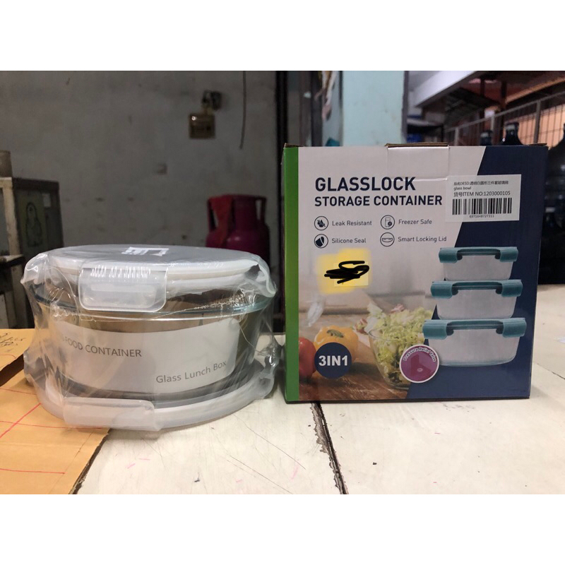 glasslock container 3in1