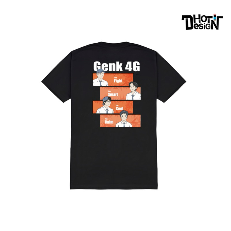 DhotDesign Genk 4G Orange Black T-shirt