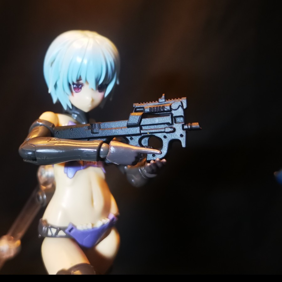 FN P90 1/12 IWI TAVOR Kitbash 39 Fragment Acc Figma Action Figure Little Armory SHF Frame Arms Girls