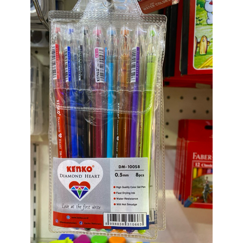 

Ballpoint Kenko Diamond Heart DM-100s8 8pcs 0,5mm