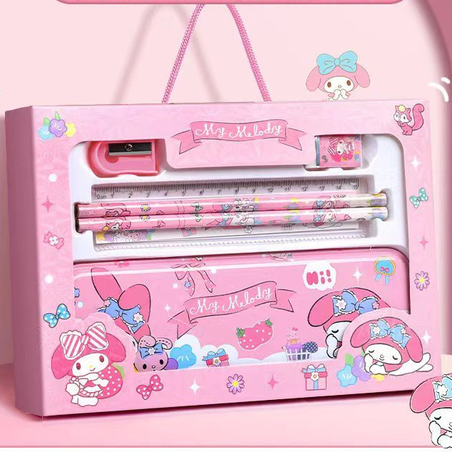 

MURAH! KOTAK PENSIL KUROMI STUDY SET SANRI0O STATIONARY SET 6 IN 1 ALAT TULIS MY MELODY CINNAMOROLL