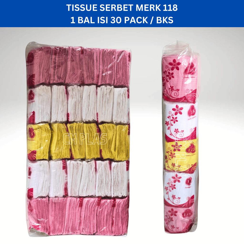 Tisu Serbet / Tissue Kasar Serbet Polos 1 Bal