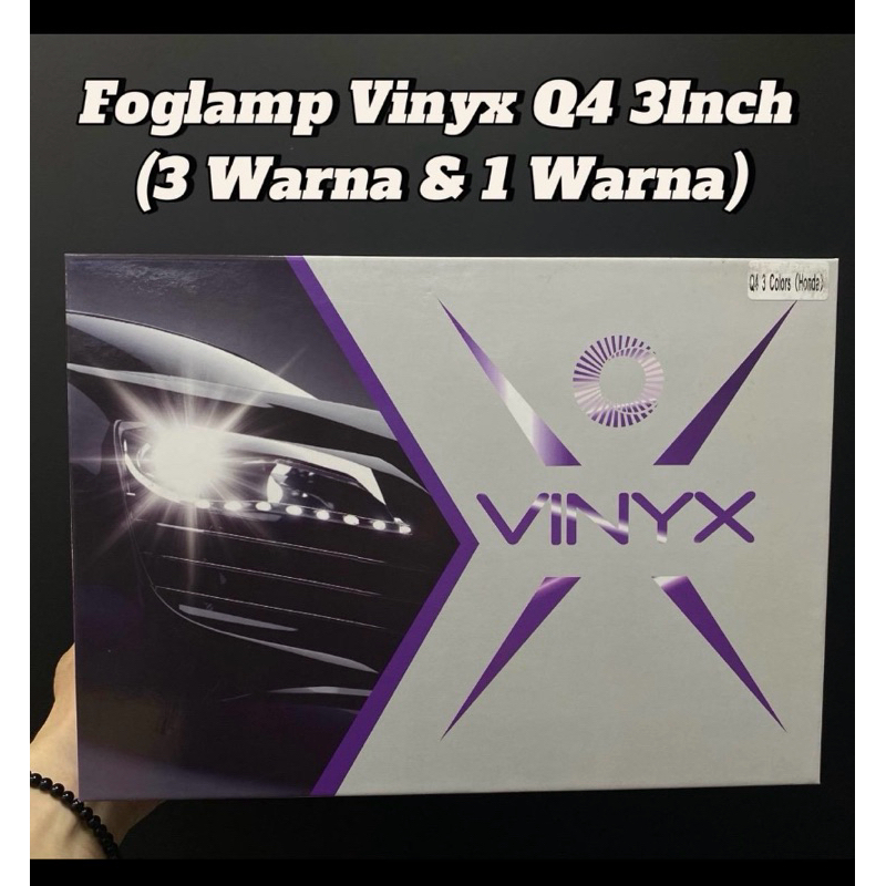 Lampu mobil Foglamp Vinyx Q4 1warna & 3warna