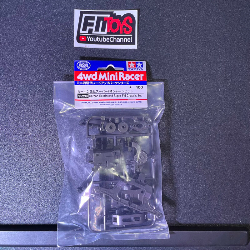95239 Carbon Reinforced Super FM Chassis Set Chassis SFM Carbon Ori Original Tamiya by FNToys