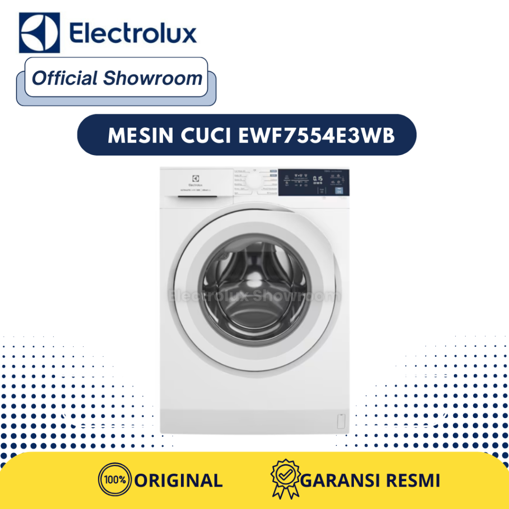 Mesin Cuci ELECTROLUX EWF7554E3WB/ EWF 7554 E3WB/ EWF7554 E3WB 7,5kg