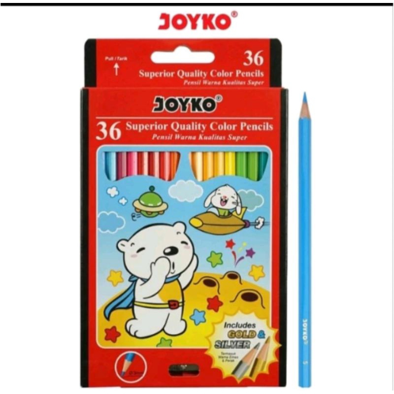 

Pensil warna Joyko panjang kode CP -36 PB 36 warna