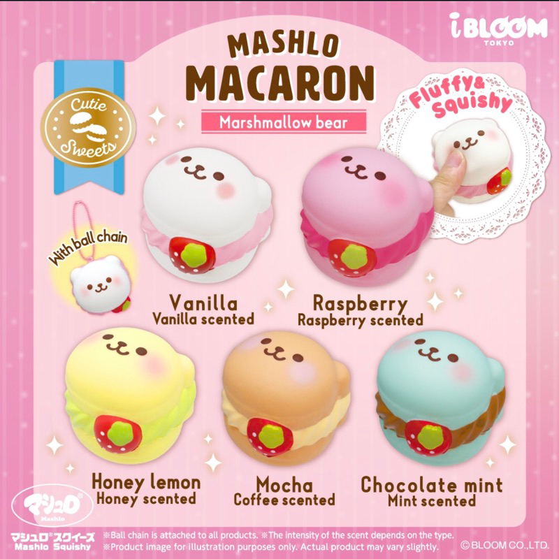 READY STOCK marmo macaron squishy by Ibloom Japan