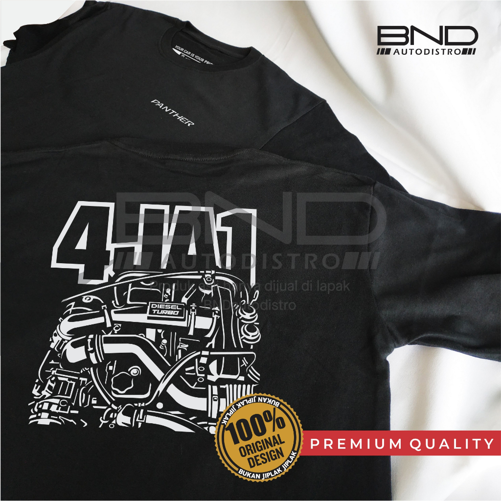 Kaos Mesin 4JA1 Turbo Isuzu Panther - T-Shirt Isuzu Kaos Panther Turbo