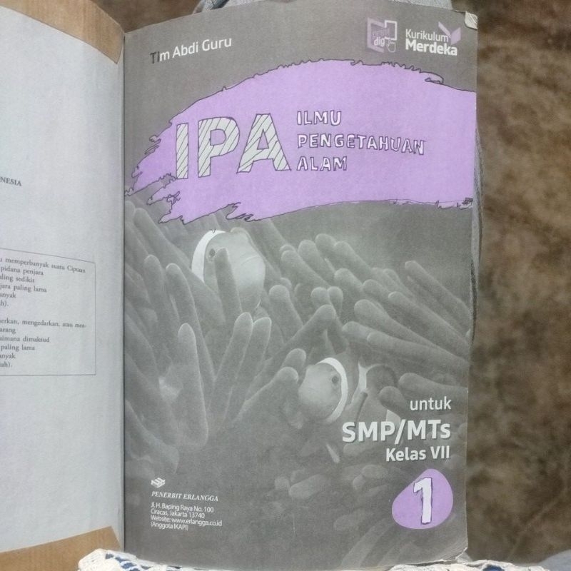 Buku IPA kelas 7 SMP