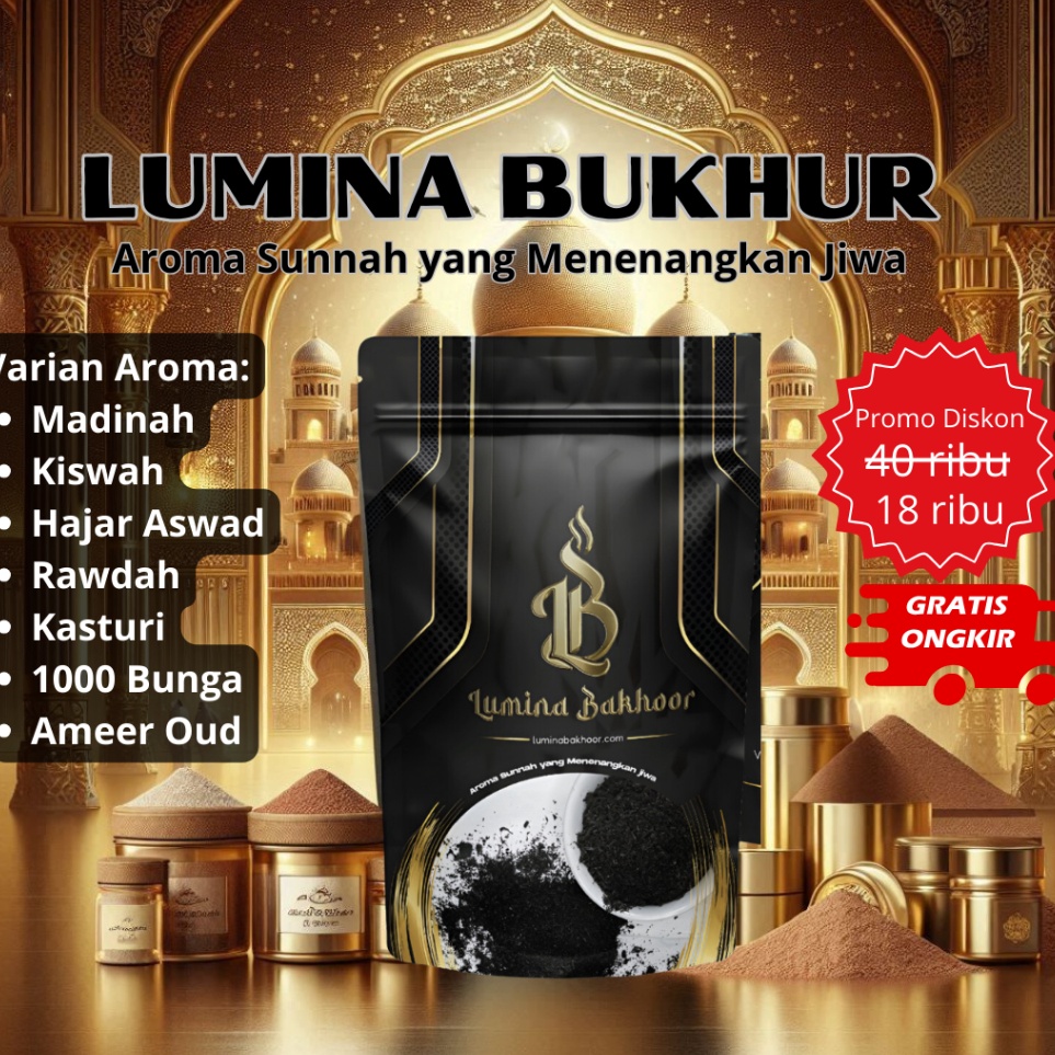 TERBAIK Lumina Bakhoor 25gram  BAKHOOR PREMIUM BUKHUR BUHUR WANGIAN DUPA ARAB