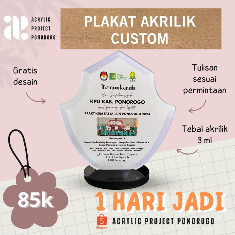VANDEL GRADUATION | kado wisuda | Hadiah wisuda | Kado kelulusan | Souvenir wisuda | Vandel piala wi