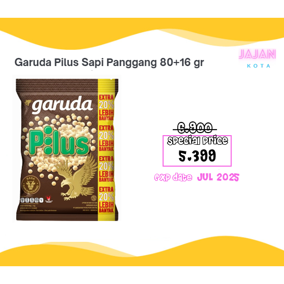 

Garuda Pilus Sapi Panggang 80+16 gram