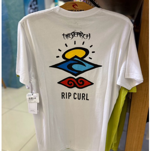 RIPCURL baju kaos A23 search icon WHITE NEW ORIGINAL 100%