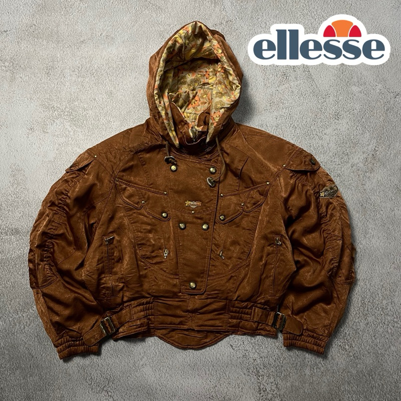 Vintage jaket Ellesse /jaket vintage racing keren