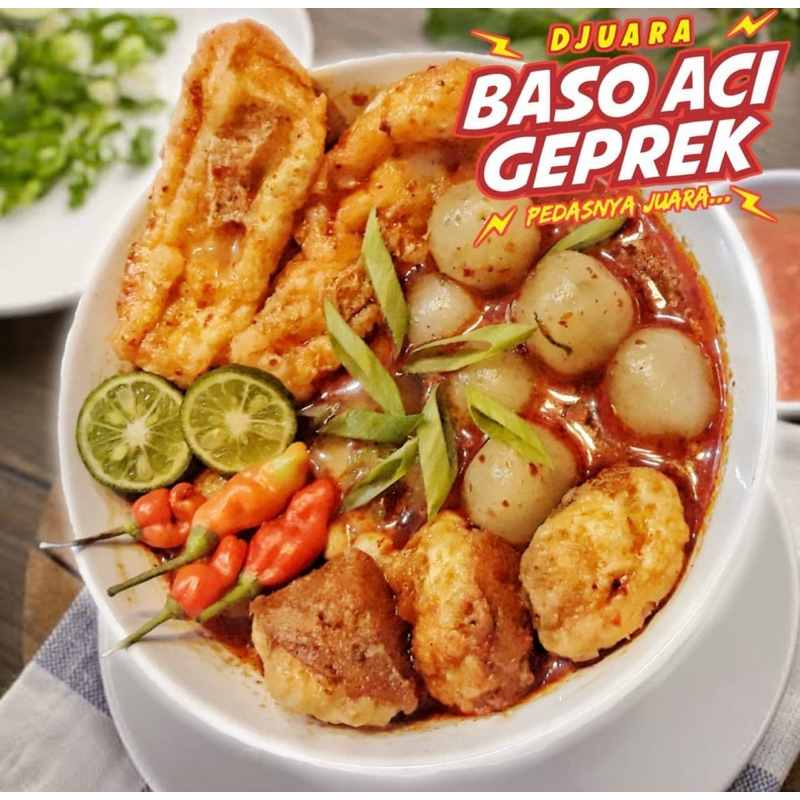 

Bakso aci geprek sami raos