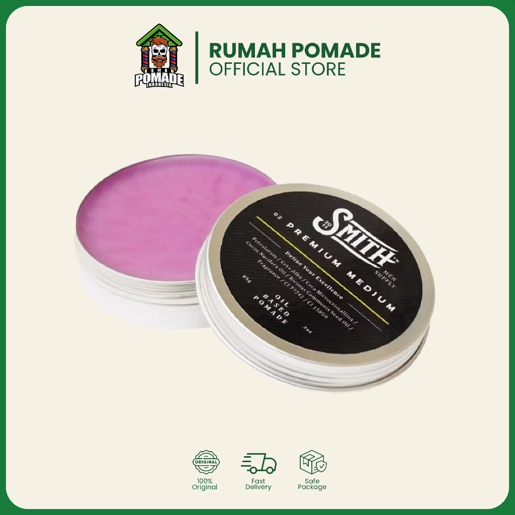 SMITH PREMIUM MEDIUM POMADE OILBASED -Pomade Smith Original Pomade 100 gram